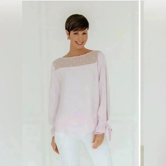 NWT Louise Lynette The‎ Heather Blouse in Blush - Picture 1 of 9